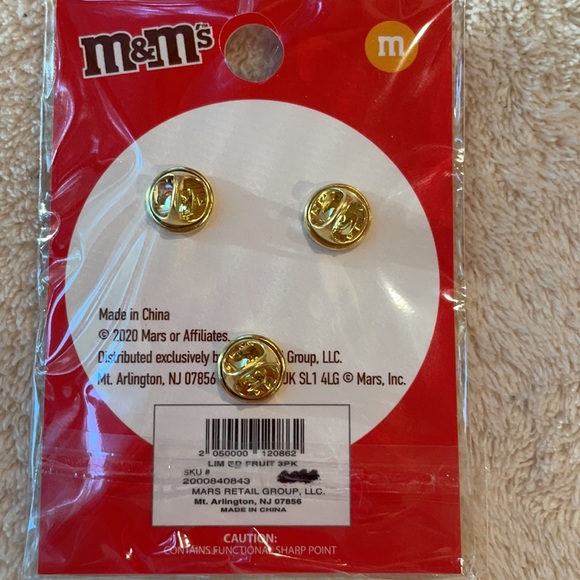 M & M’s Fruity Fun Limited Edition Pin Set (of 3) - Picture 2 of 5